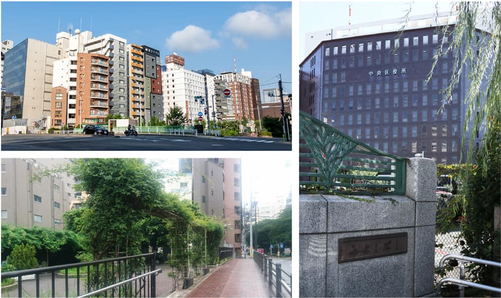 新富町駅周辺